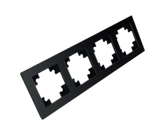 Рамка 4-постовая Stekker Катрин черный матовый GFR00-7004-05М 49603, изображение 5