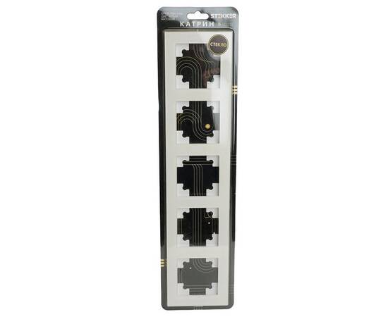 Рамка 5-постовая Stekker Катрин белый матовый GFR00-7005-01М 49598, изображение 2
