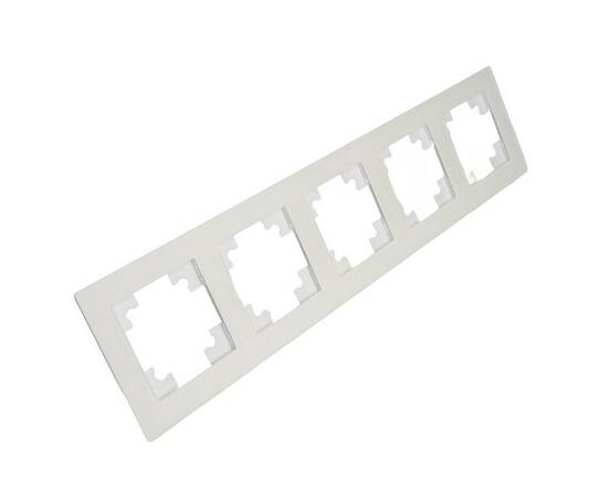 Рамка 5-постовая Stekker Катрин белый матовый GFR00-7005-01М 49598, изображение 7