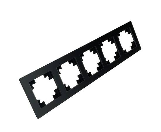 Рамка 5-постовая Stekker Катрин черный матовый GFR00-7005-05М 49604, изображение 6