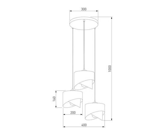 Подвесная люстра TK Lighting 4876 Grant Black, изображение 3