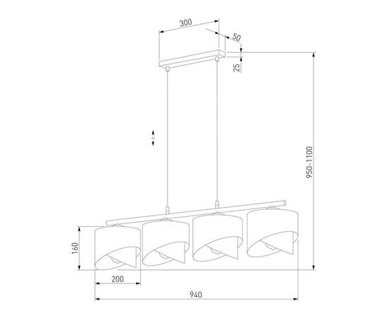 Подвесная люстра TK Lighting 4828 Marlon, изображение 2