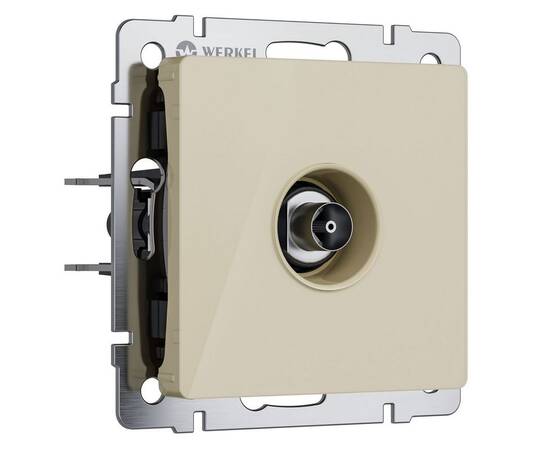 ТВ-розетка оконечная Werkel айвори акрил W1183043 4690389197130