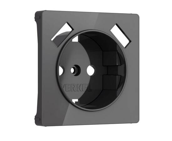 Накладка для розетки USB Werkel графит акрил W1179544 4690389197574