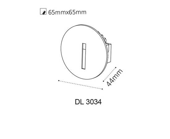 Встраиваемый светодиодный светильник Italline DL 3034 white, изображение 2