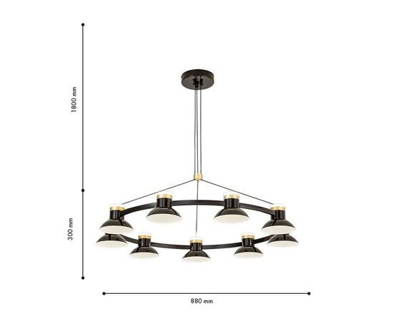 Подвесная светодиодная люстра Favourite Tatti 4516-9P, изображение 2