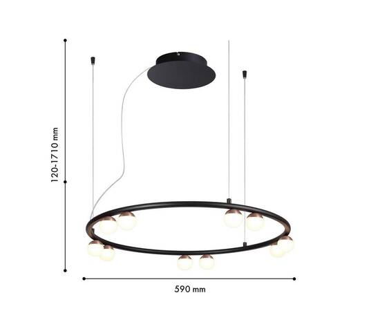 Подвесная светодиодная люстра Favourite Knopp 4320-10P, изображение 2