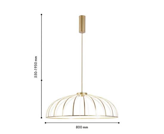 Подвесной светодиодный светильник Favourite Vertex 4286-8P, изображение 2