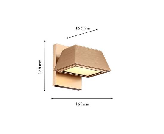 Уличный настенный светодиодный светильник Favourite Trapezium 4301-1W, изображение 2