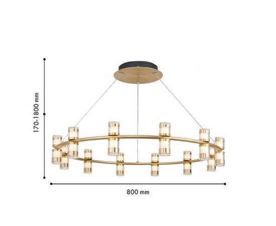 Подвесная светодиодная люстра Favourite Ampullen 4323-12P, изображение 2