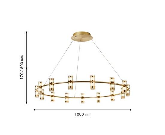 Подвесная светодиодная люстра Favourite Ampullen 4323-15P, изображение 2