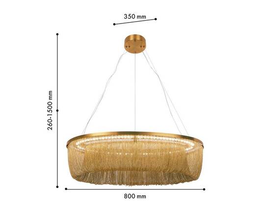 Подвесной светодиодный светильник Favourite Vandfald 4491-8P, изображение 2