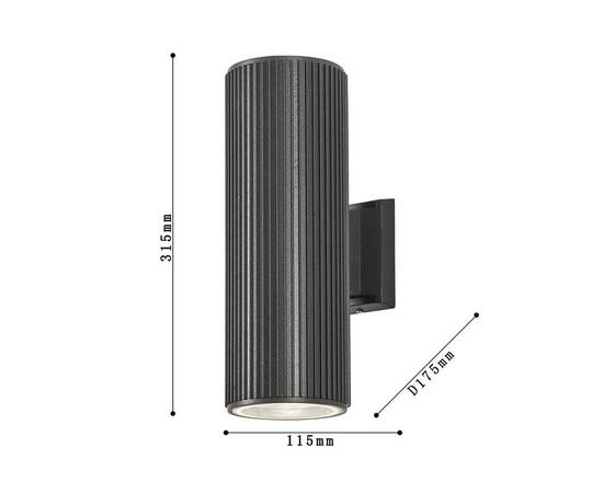 Уличный настенный светильник Favourite Pola 4514-2W, изображение 2
