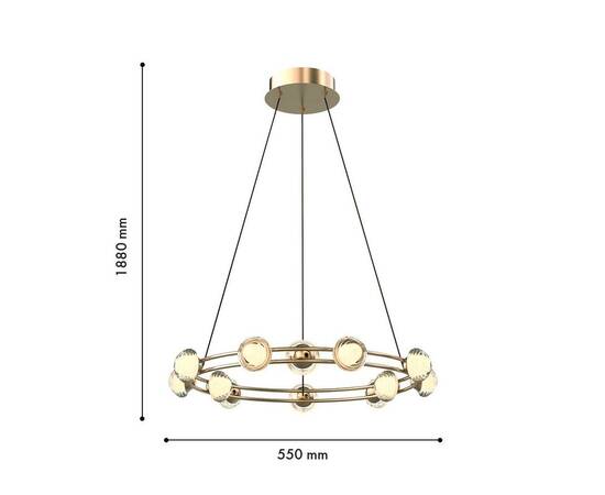 Подвесная светодиодная люстра Favourite Rondell 4382-12P, изображение 2