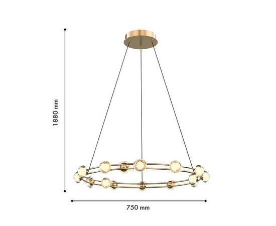 Подвесная светодиодная люстра Favourite Rondell 4382-15P, изображение 2