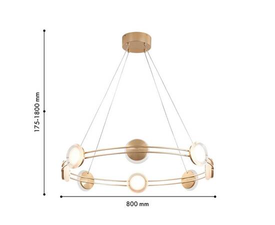 Подвесная светодиодная люстра Favourite Yo-yo 4334-8P, изображение 2