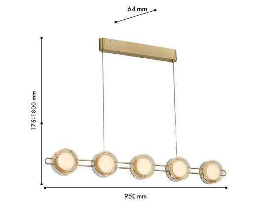 Подвесная светодиодная люстра Favourite Yo-yo 4334-10P, изображение 2