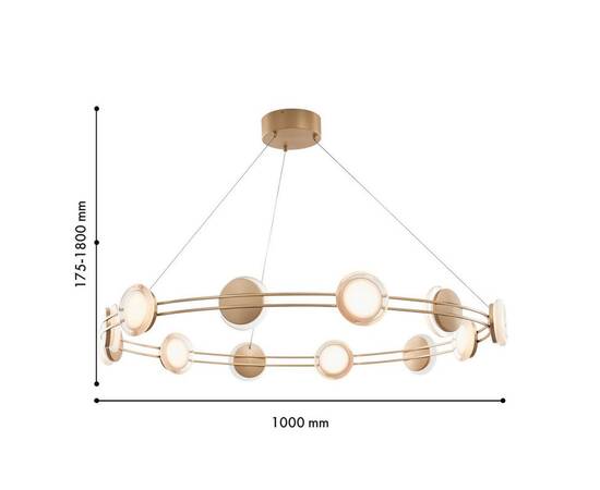 Подвесная светодиодная люстра Favourite Yo-yo 4334-12P, изображение 2