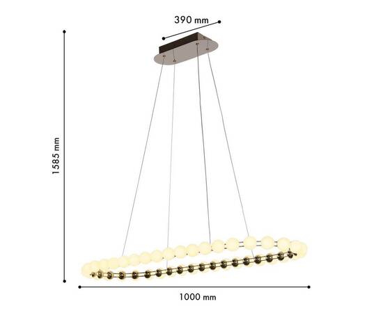 Подвесной светодиодный светильник Favourite Helmet 4590-10P, изображение 2