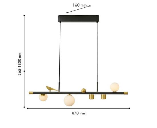 Подвесная светодиодная люстра Favourite Sparrow 4324-5P, изображение 2