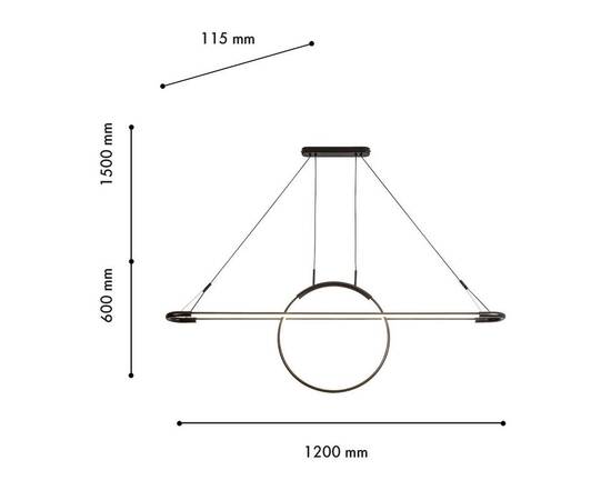 Подвесной светодиодный светильник Favourite Spillet 4587-12P, изображение 2
