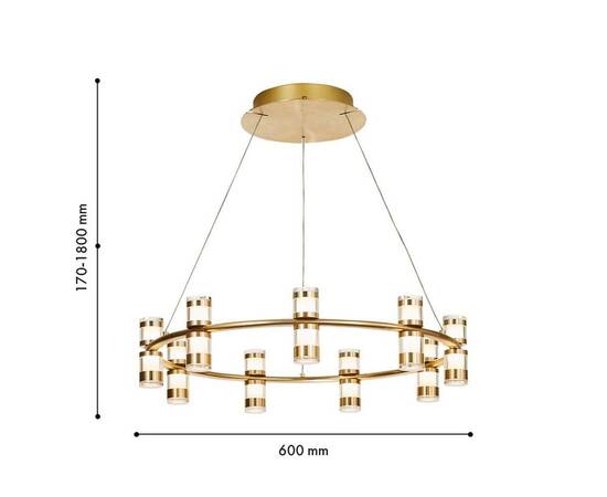 Подвесная светодиодная люстра Favourite Ampullen 4323-9P, изображение 2