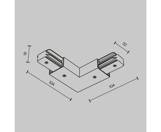 Коннектор L-образный Maytoni Unity TRA001CLB-11B, изображение 2