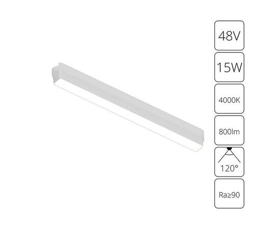 Трековый светодиодный светильник Arte Lamp Rapid A6168PL-1WH, изображение 3