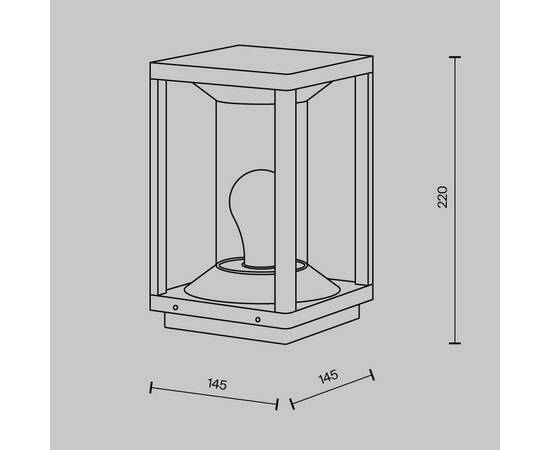 Уличный светильник Maytoni Cell O452FL-01GF, изображение 2