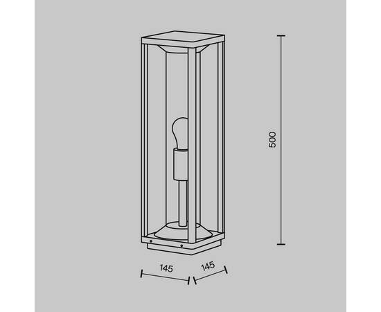 Уличный светильник Maytoni Cell O452FL-01GF1, изображение 2