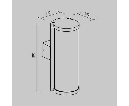 Уличный настенный светильник Maytoni Conf O451WL-01GF, изображение 2