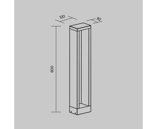 Уличный светодиодный светильник Maytoni Goll O462FL-L10GF3K, изображение 2
