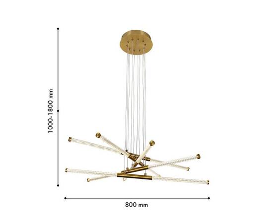Подвесная светодиодная люстра F-Promo Vigas 4469-5P, изображение 2