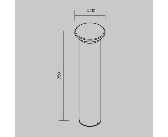 Уличный светодиодный светильник Maytoni Grip O460FL-L10GF3K1, изображение 2