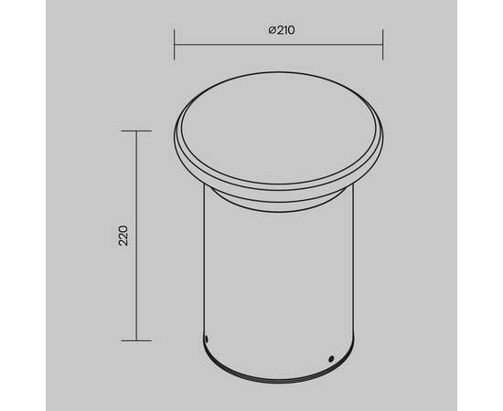 Уличный светодиодный светильник Maytoni Grip O460FL-L10GF3K, изображение 2