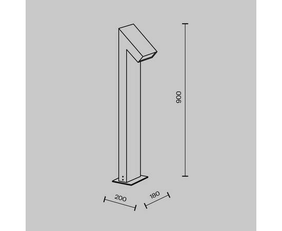 Уличный светодиодный светильник Maytoni Guss O592FL-L15GF3K, изображение 2