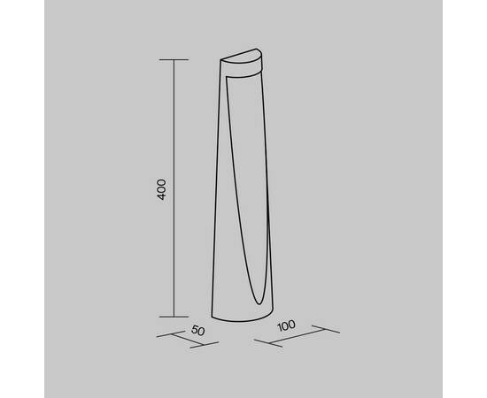 Уличный светодиодный светильник Maytoni Konus O463FL-L7GF3K, изображение 2