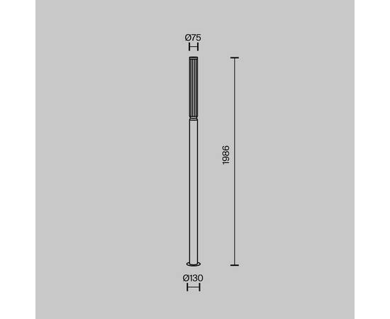 Садово-парковый светодиодный светильник Maytoni Lit O593FL-L20BR3K, изображение 2