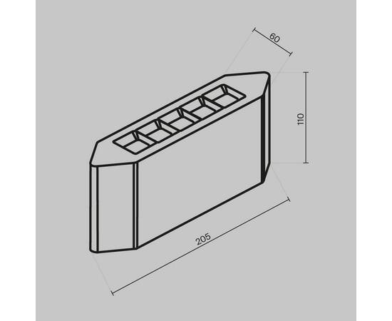 Уличный настенный светодиодный светильник Maytoni Pull O412WL-L8GF3K, изображение 2