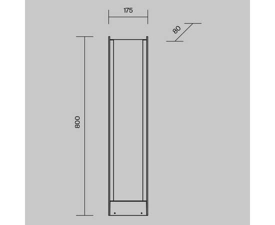 Уличный светодиодный светильник Maytoni Reso O445FL-L20GF3K1, изображение 2