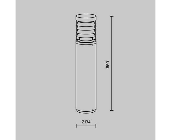 Уличный светодиодный светильник Maytoni Spir O439FL-L12GF3K, изображение 2