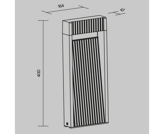 Уличный светодиодный светильник Maytoni Sten O444FL-L13GF3K, изображение 2