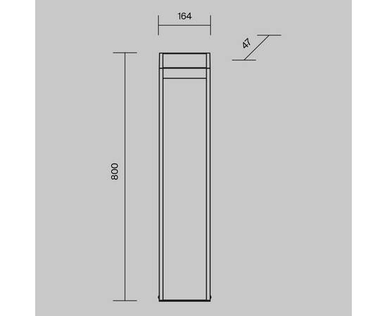 Уличный светодиодный светильник Maytoni Sten O444FL-L13GF3K2, изображение 2