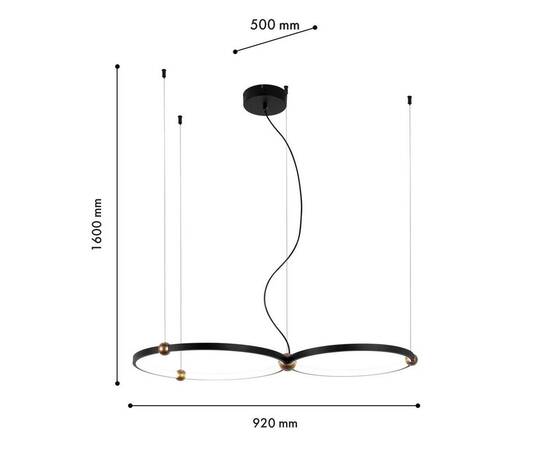 Подвесной светодиодный светильник Favourite Tornado 4569-2P, изображение 2