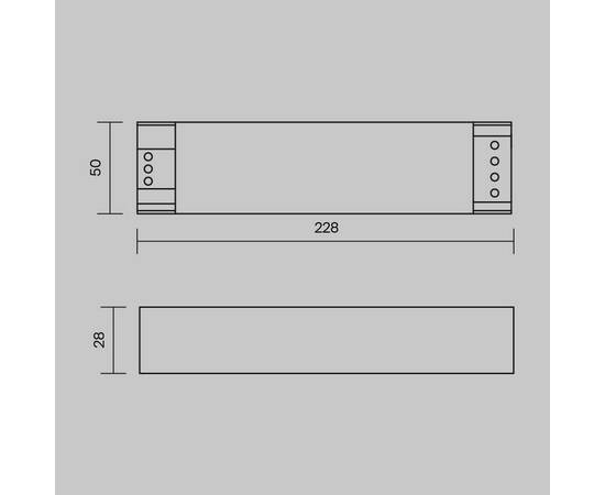 Блок питания Maytoni Magnetic track system 48V 200W IP20 4,16A PSL007-200W-48V-IP20, изображение 2