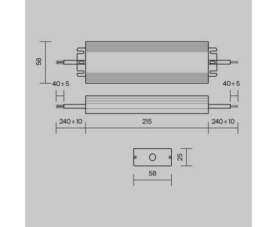 Блок питания Maytoni Magnetic track system 48V 100W IP67 2A PSL008-100W-48V-IP67, изображение 2
