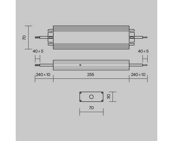 Блок питания Maytoni Magnetic track system 48V 200W IP67 4,16A PSL008-200W-48V-IP67, изображение 2
