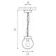 Уличный подвесной светильник Lightstar Bolla 373110, изображение 2