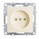 Розетка Stekker Эрна б/з 10A 250V с защитной шторкой слоновая кость PST10-9109-02 39327