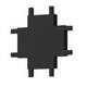 Коннектор X-образный Italline Kreator IT09-9031 black